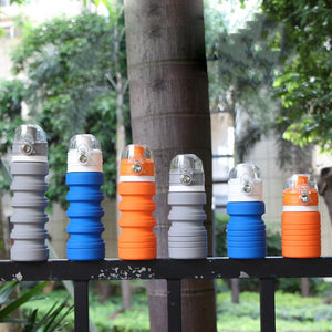 SILICONE FOLDING COLLAPSIBLE WATER BOTTLE