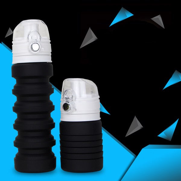 SILICONE FOLDING COLLAPSIBLE WATER BOTTLE