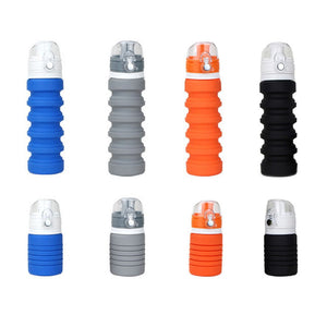 SILICONE FOLDING COLLAPSIBLE WATER BOTTLE