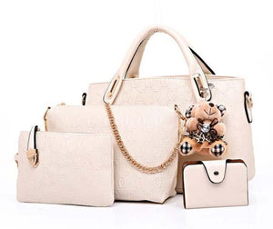 4 PIECE SET FASHION WOMAN HANDBAGS