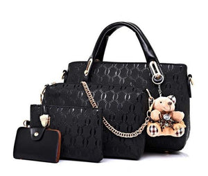 4 PIECE SET FASHION WOMAN HANDBAGS