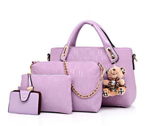 4 PIECE SET FASHION WOMAN HANDBAGS