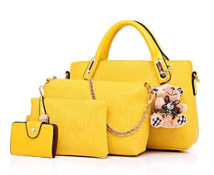 4 PIECE SET FASHION WOMAN HANDBAGS