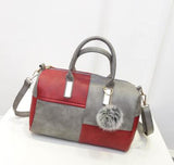 FASHIONABLE PATCHWORK  HANDBAG