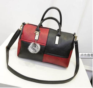 FASHIONABLE PATCHWORK  HANDBAG