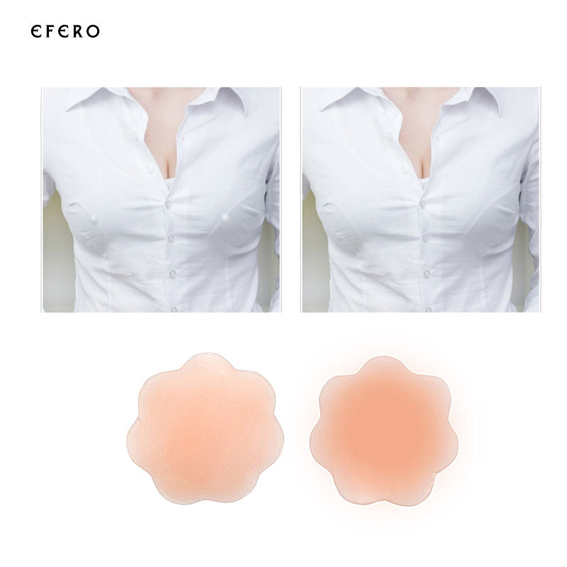 1 Pair Cool Reusable Self Adhesive Silicone Nipple Cover Bra Pad