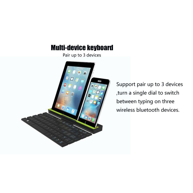 Foldable Wireless Keyboard For Smartphone and Tablet