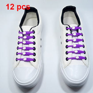 Lazy No Tie Elastic ShoeLaces (12 pcs)