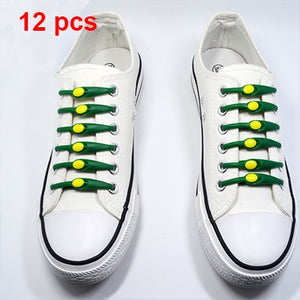 Lazy No Tie Elastic ShoeLaces (12 pcs)