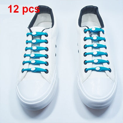 Lazy No Tie Elastic ShoeLaces (12 pcs)