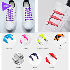 Lazy No Tie Elastic ShoeLaces (12 pcs)