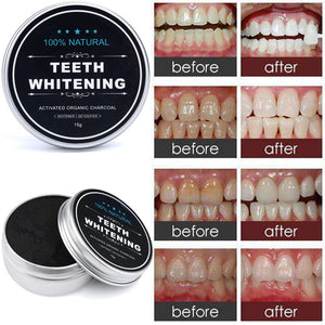 PREMIUM TEETH WHITENING ACTIVATED CHARCOAL, COCONUT & BAMBOO POWDER